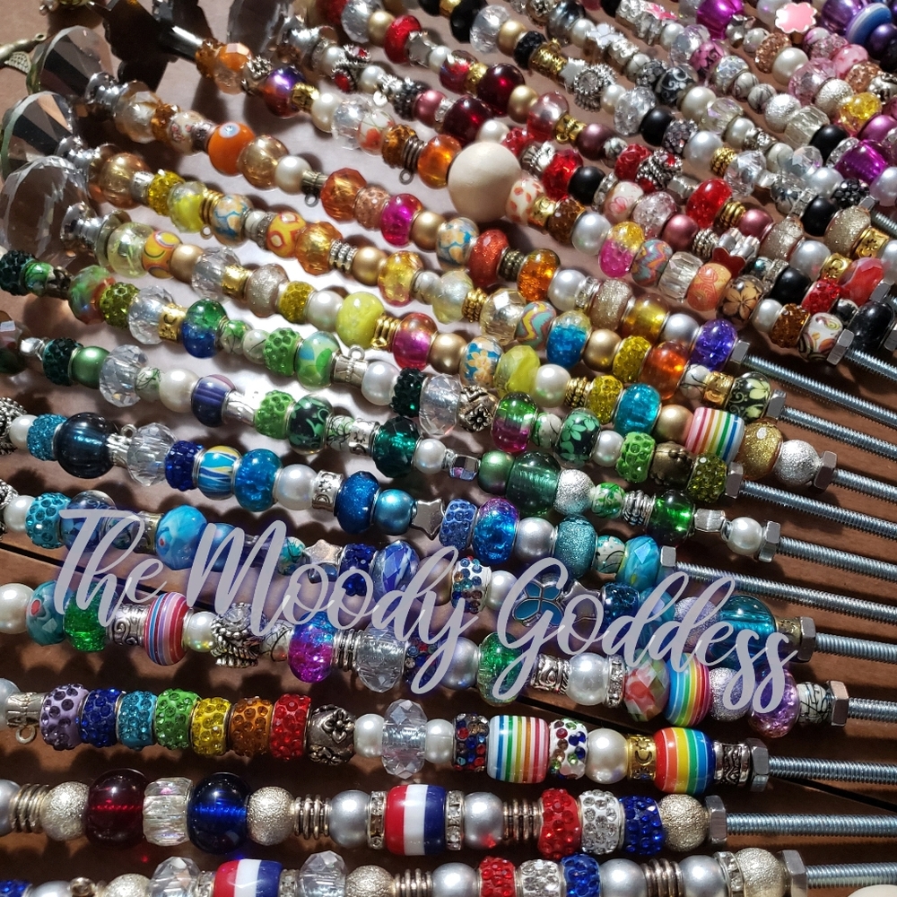 Rainbow Suncatcher Plant Stakes Jeweled Garden Yard Art Sun Beaded Fairy Wands